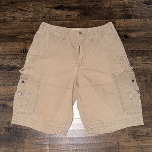 Express Khaki Cargo Shorts